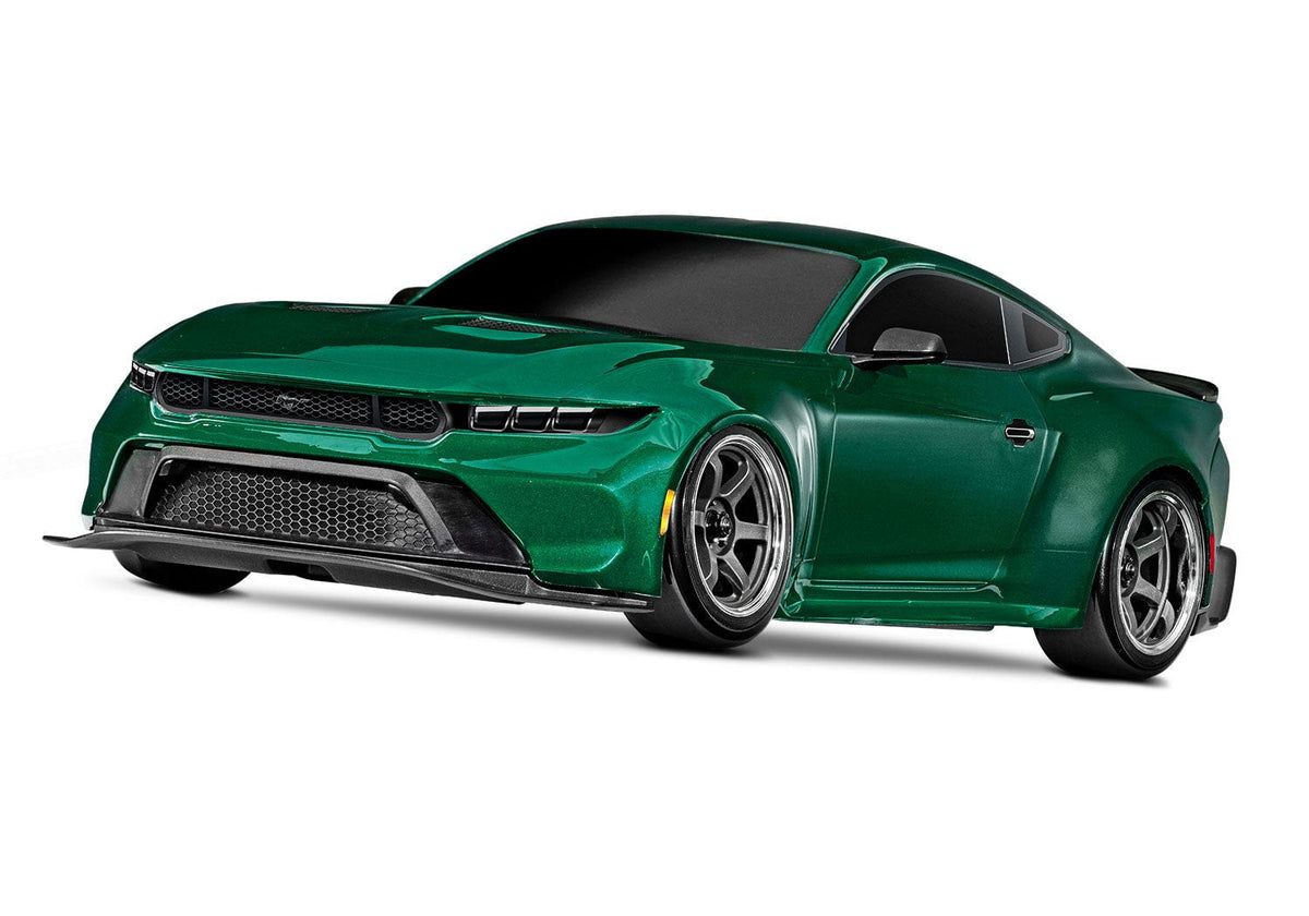 Yeşil Traxxas 4-Tec Drift Ford Mustang 1/10 RC araba