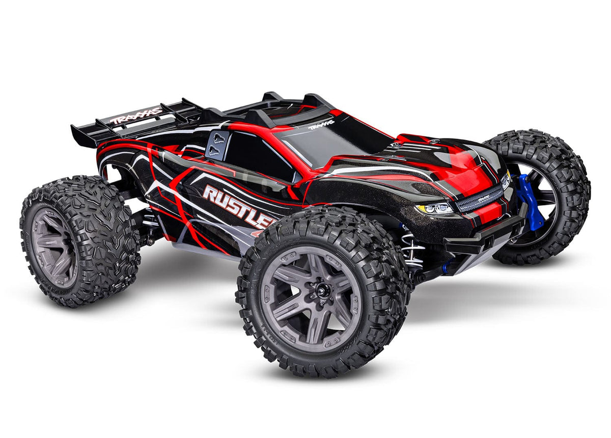 Kırmızı Traxxas Rustler 4X4 BL-2S stadium truck