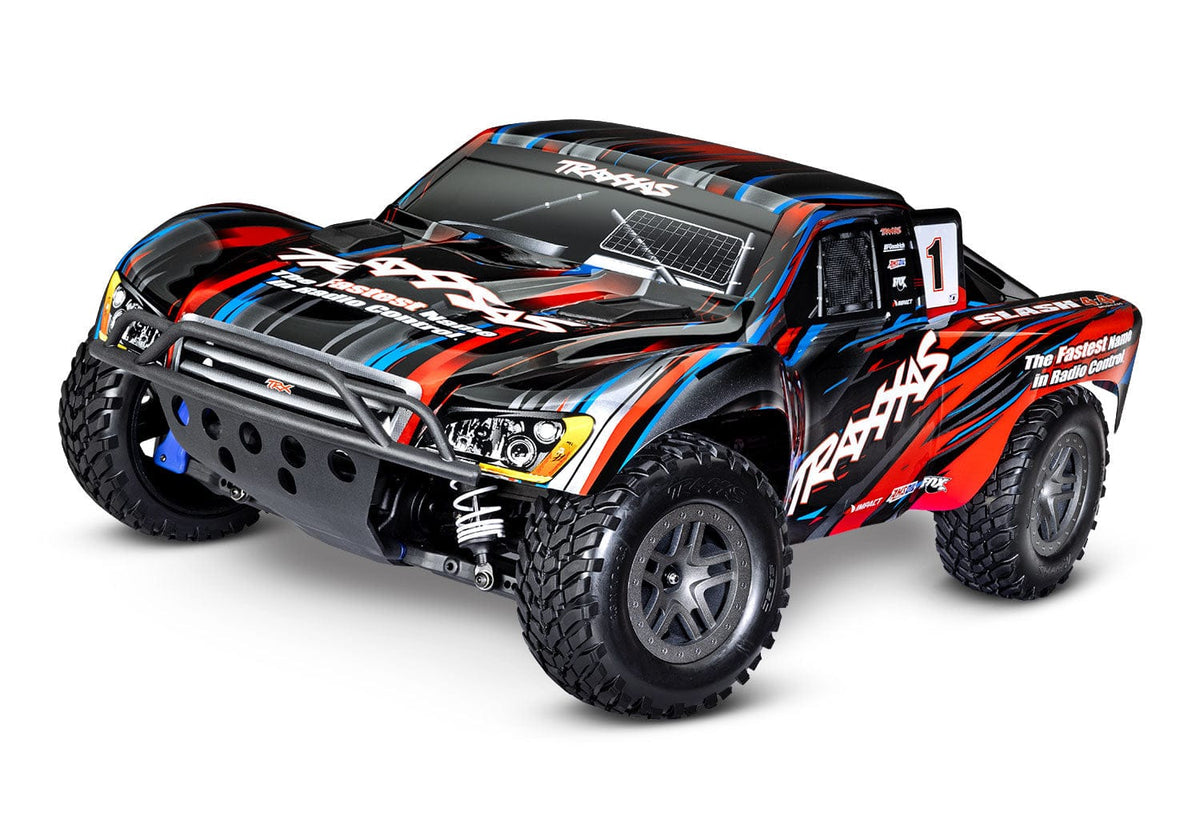 Turuncu Traxxas Slash 4X4 BL-2S short course RC araba