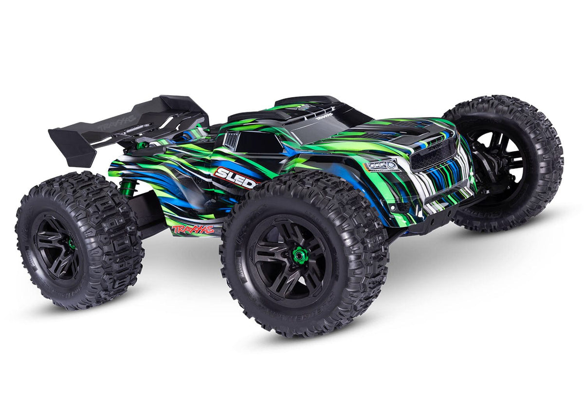 Yeşil Traxxas Sledge Belted 1/8 4WD truggy
